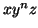 $xy^nz$