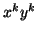 $x^ky^k$