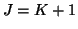 $J = K+1$