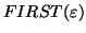 $FIRST(\varepsilon)$