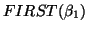 $FIRST(\beta_1)$