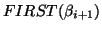 $FIRST(\beta_{i+1})$