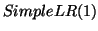 $Simple LR(1)$