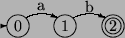 \begin{picture}(77.00,35.00)
\put(10.00,10.00){\vector(1,0){3.00}}
\put(20.00,10...
...0,16.00){\vector(2,-1){2}}
\put(65.00,22.00){\makebox(0,0)[cc]{b}}
\end{picture}