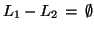 $L_1-L_2\, =\, \emptyset$