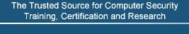 The Most Trusted Source For Computer Security Training